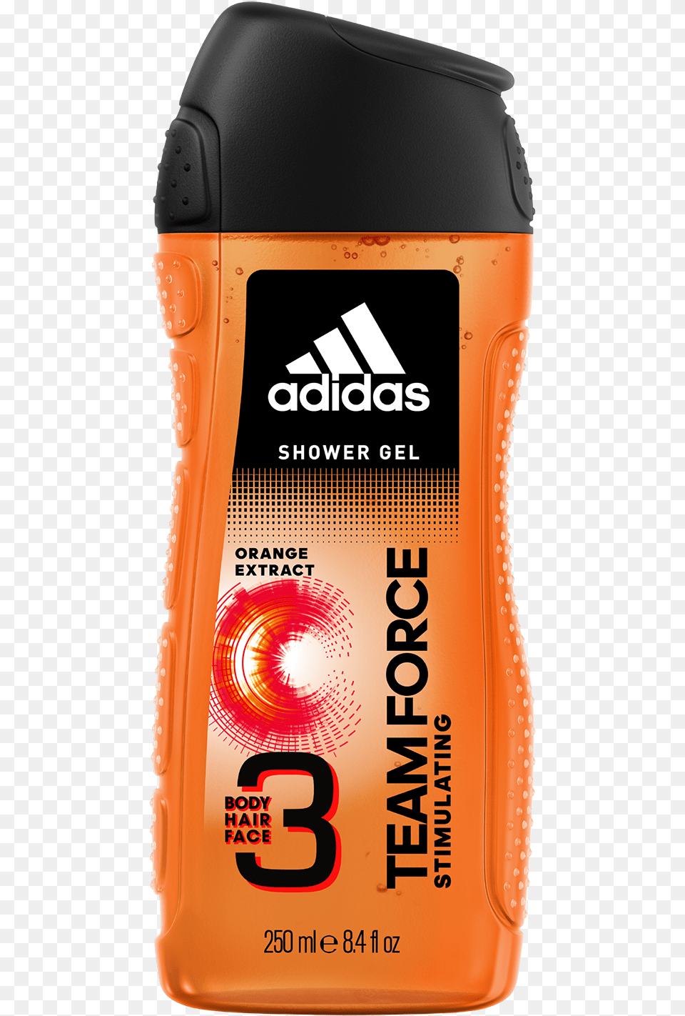 Team Force 3in1 Body Hair And Face Shower Gel For Adidas Shower Gel, Can, Tin, Cosmetics Free Transparent Png