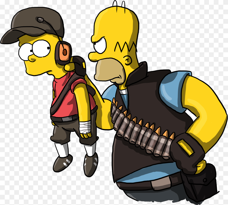 Team Fortress 2 Bart Simpson Maggie Simpson Homer Simpson Simpsons Why You Little Meme, Baby, Person, Clothing, Footwear Png Image