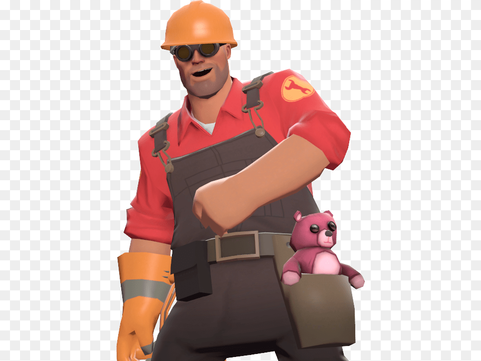 Team Fortress 2 Engineer, Vest, Clothing, Hardhat, Helmet Png