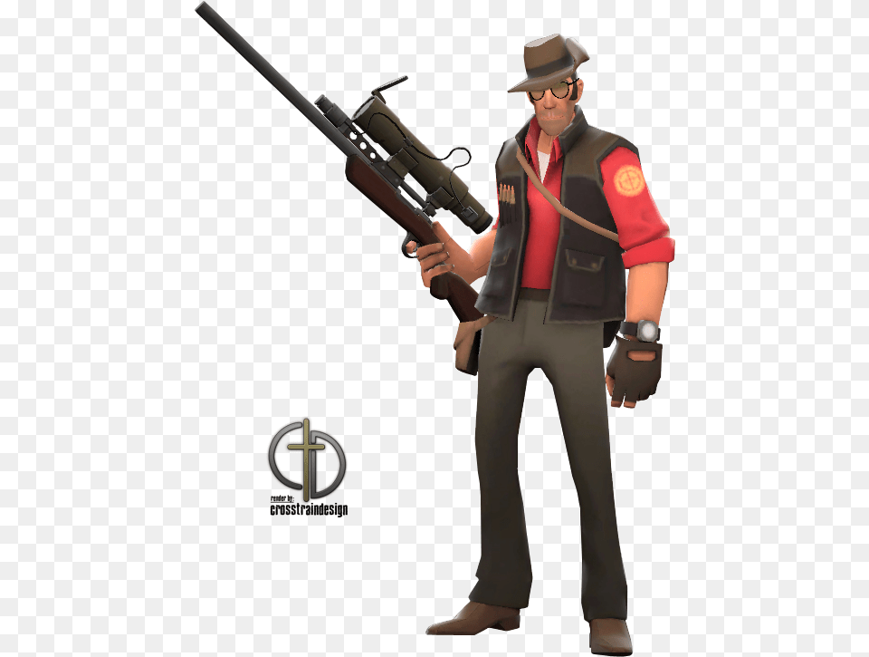 Team Fortress 2 Sniper, Weapon, Firearm, Gun, Rifle Free Transparent Png