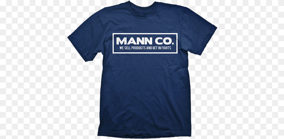 Team Fortress 2 T Shirt Mann Co Ringer Tee Navy, Clothing, T-shirt Free Transparent Png