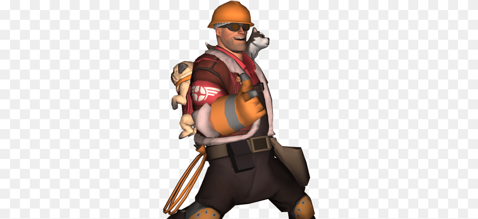 Team Fortress Cartoon, Hardhat, Person, Clothing, People Png Image