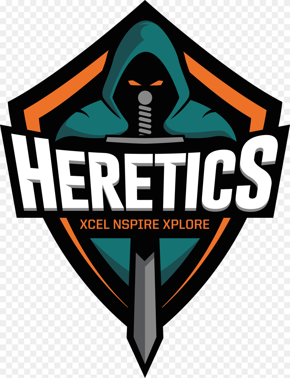 Team Heretics Logo Logo Team Heretics, Clothing, Hood, Dynamite, Weapon Png Image