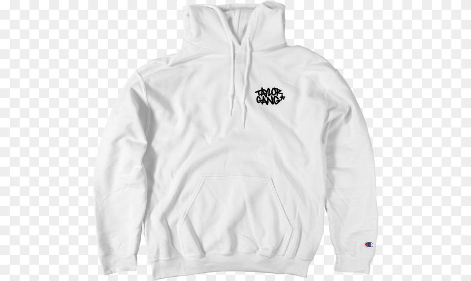 Team Hoodie In White Taylor Gang White Hoodie, Clothing, Knitwear, Shirt, Sweater Png Image