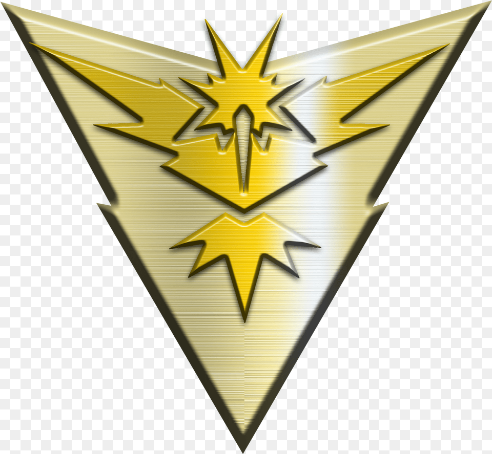 Team Instinct Badge Emblem, Logo, Symbol, Gold Free Png Download