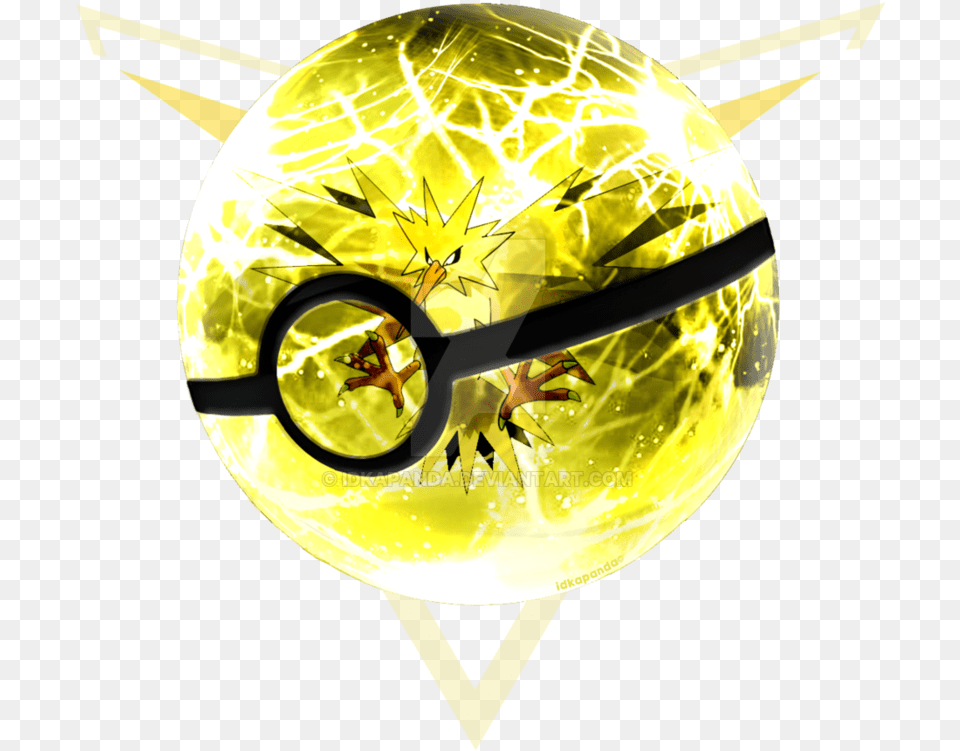 Team Instinct From Pokemon Go By Idkapanda Pokmon Go, Sphere, Astronomy, Moon, Nature Free Png Download