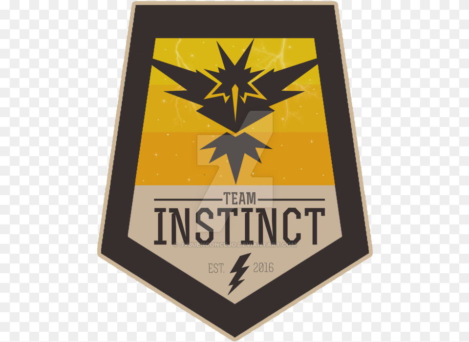Team Instinct Logo Pokemon Go Team Badges, Symbol, Badge Free Transparent Png
