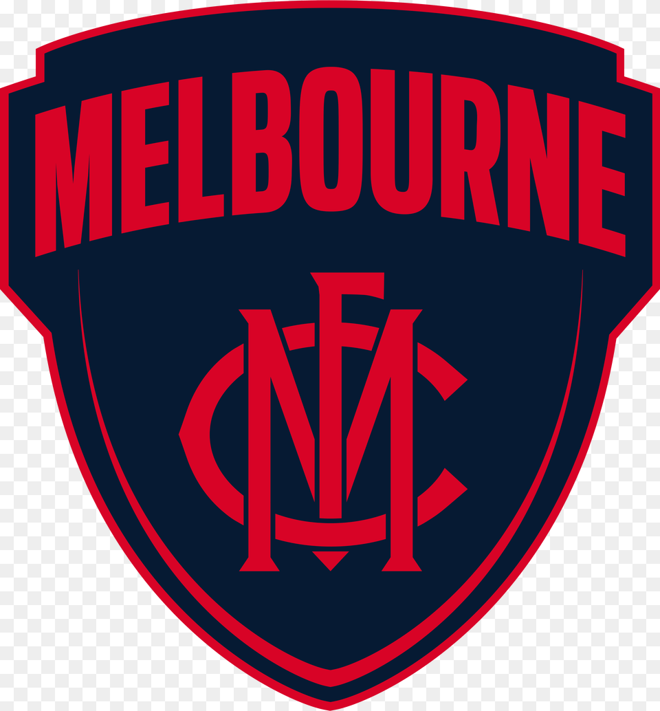 Team Logo Melbourne Football Club, Badge, Symbol, Light, Emblem Png Image