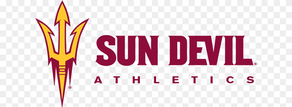 Team Logo Sun Devil Athletics Logo, Weapon, Light, Trident Free Png Download