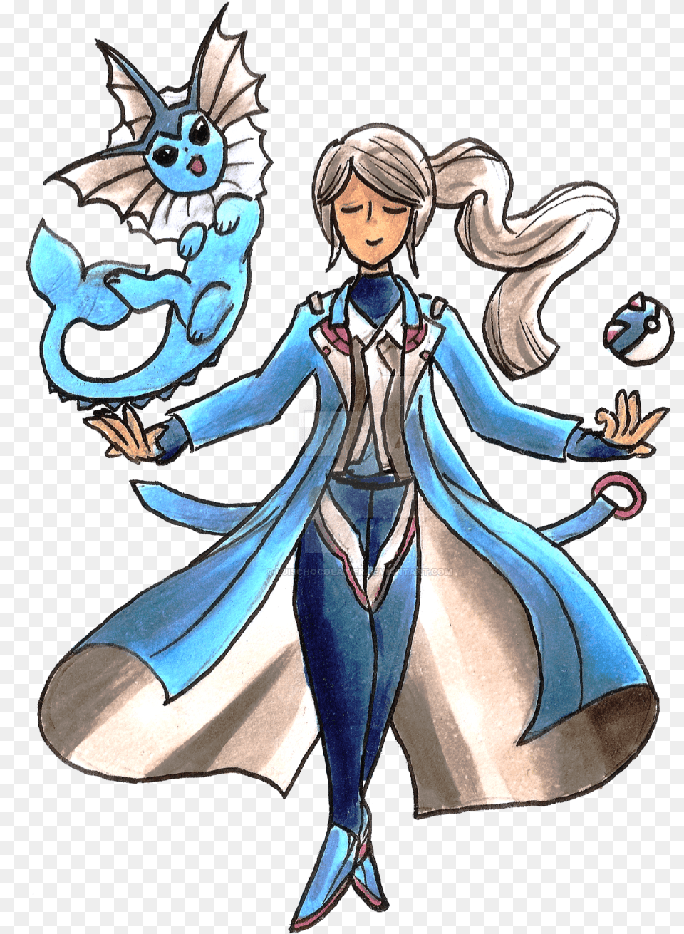 Team Mystic Blanche Picture Team Mystic Trainer Blanche, Book, Comics, Publication, Adult Free Png