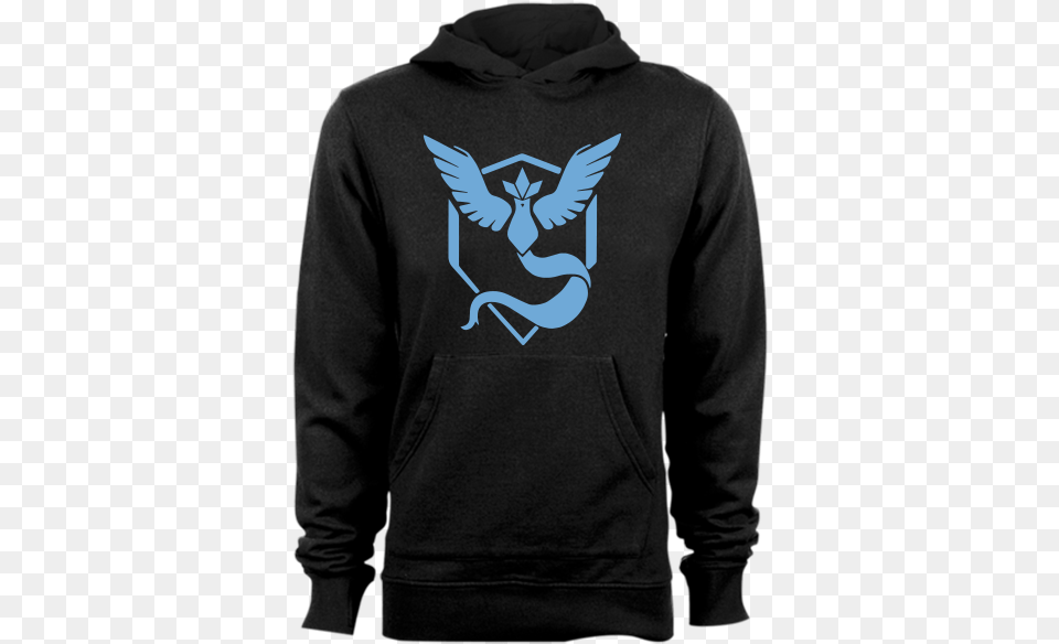 Team Mystic Dark Hoodie, Clothing, Knitwear, Sweater, Sweatshirt Png Image