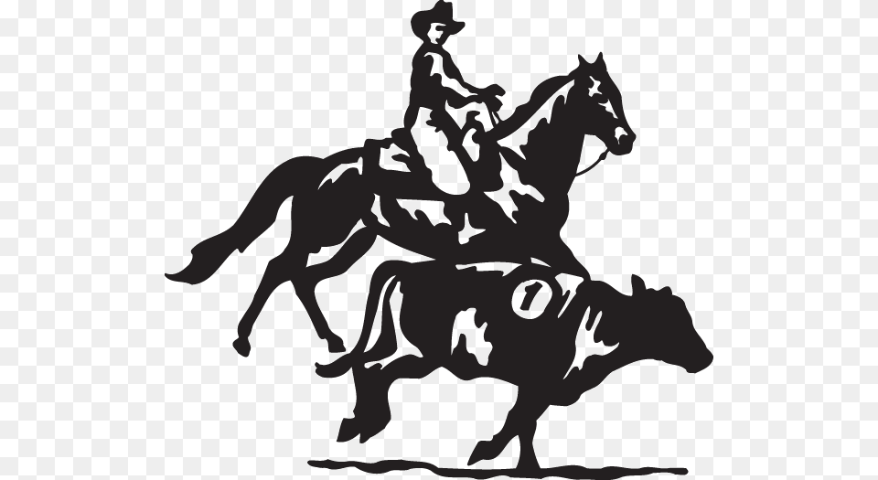 Team Penning Ranch Sorting Clip Art Cattle Sticker Ranch Sorting Clip Art, Stencil, Person, People, Mammal Free Transparent Png