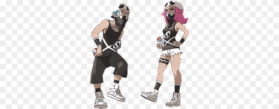 Team Skull Pokmon Wiki Fandom Pokemon Villains, Clothing, Footwear, Shoe, Person Png