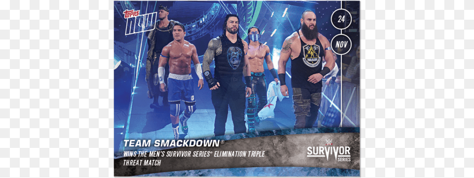 Team Smackdown Match Wins The Men S Survivor Series Survivor Series, Adult, Male, Man, Person Free Transparent Png