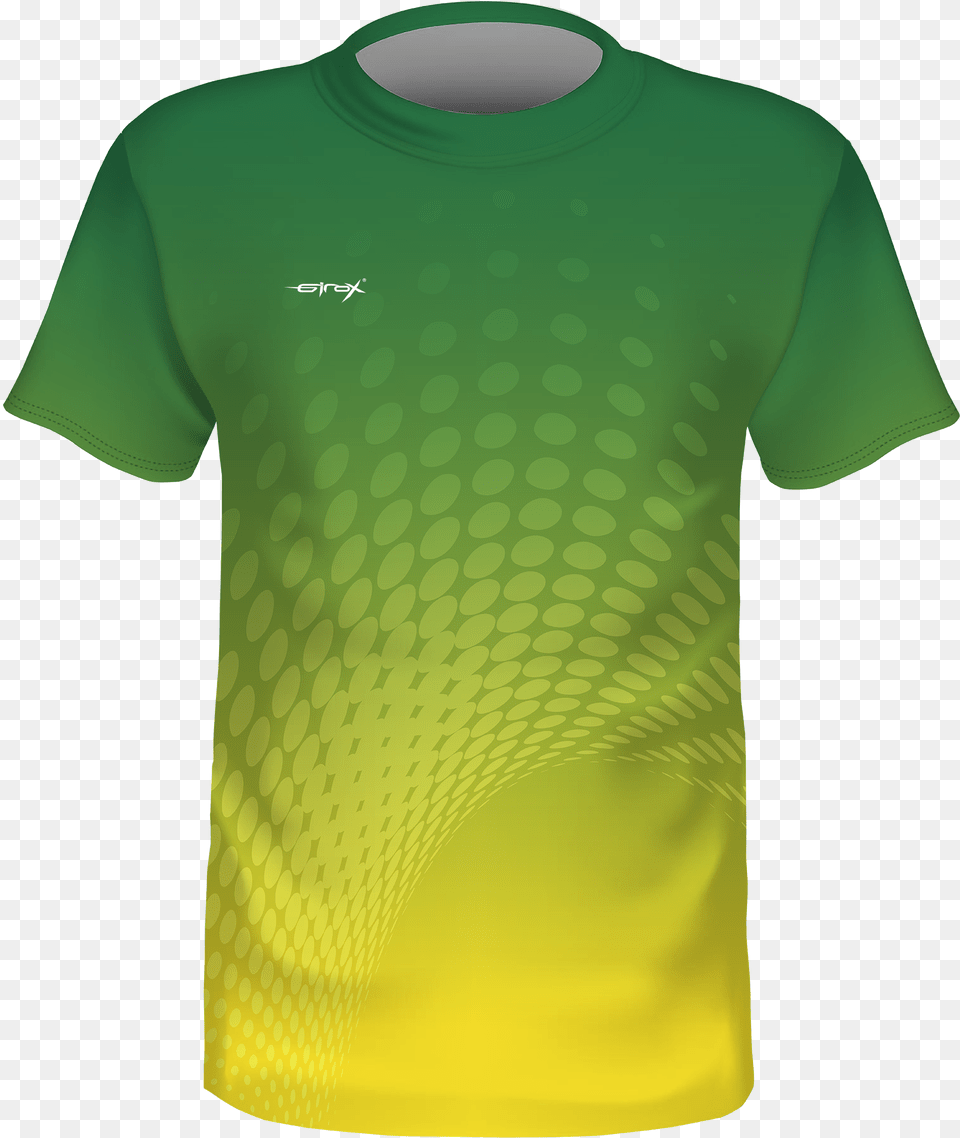 Team Soccer Jersey Green Jersey With Yellow, Clothing, Shirt, T-shirt Png Image