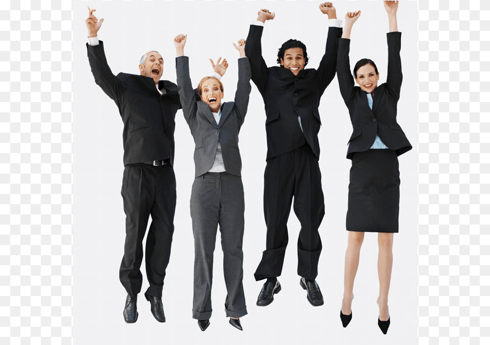 Team Success Happy People In Suits, Clothing, Suit, Person, Formal Wear Png