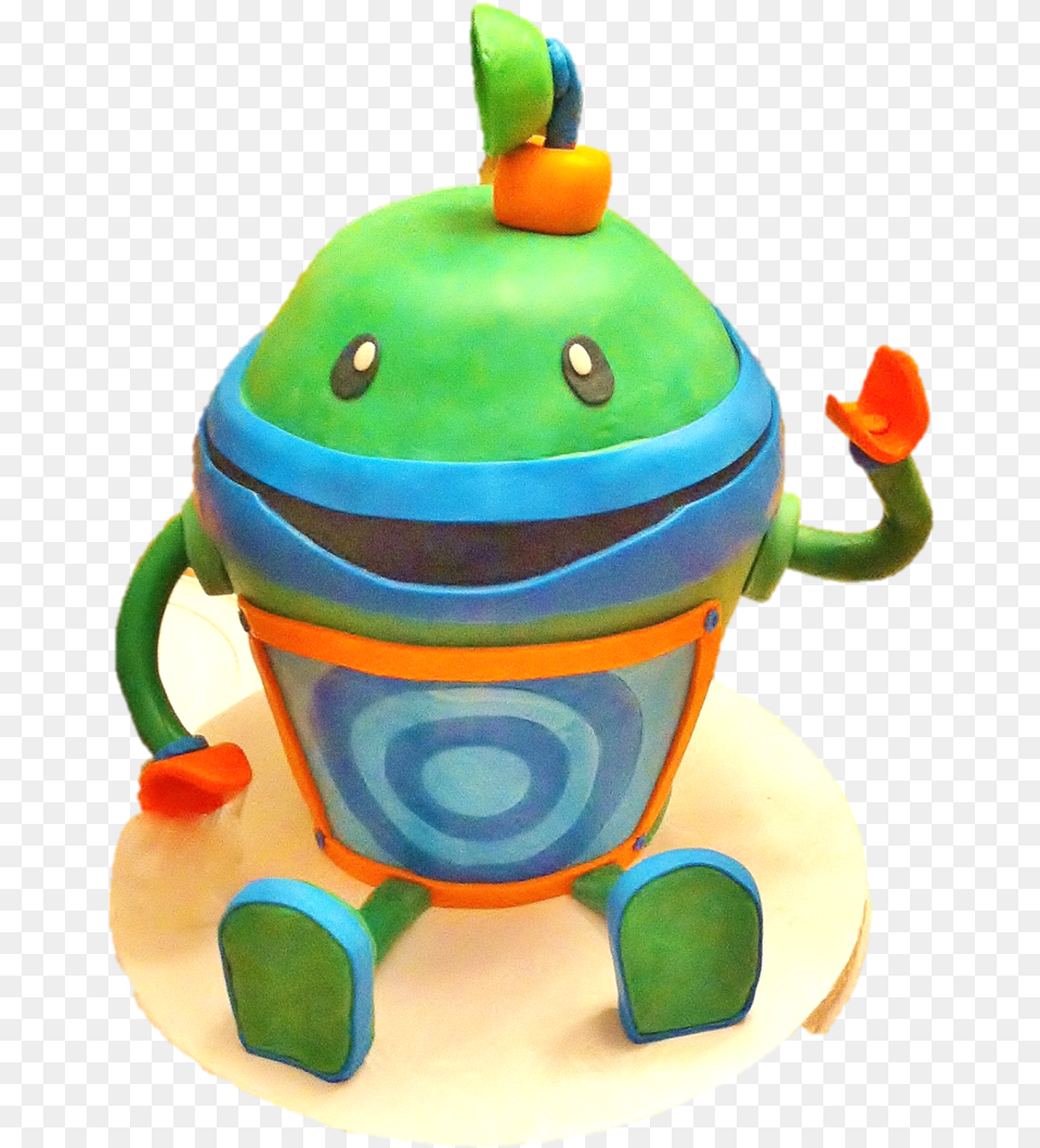 Team Umizoomis Bot Cake I Used 3 7in Cakes 1 6in Cake Push Amp Pull Toy, Pottery Free Png