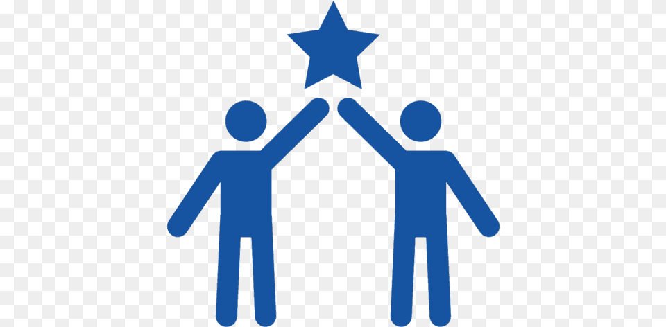 Team Work Teamwork Icon Blue, Symbol, People, Person, Star Symbol Free Png
