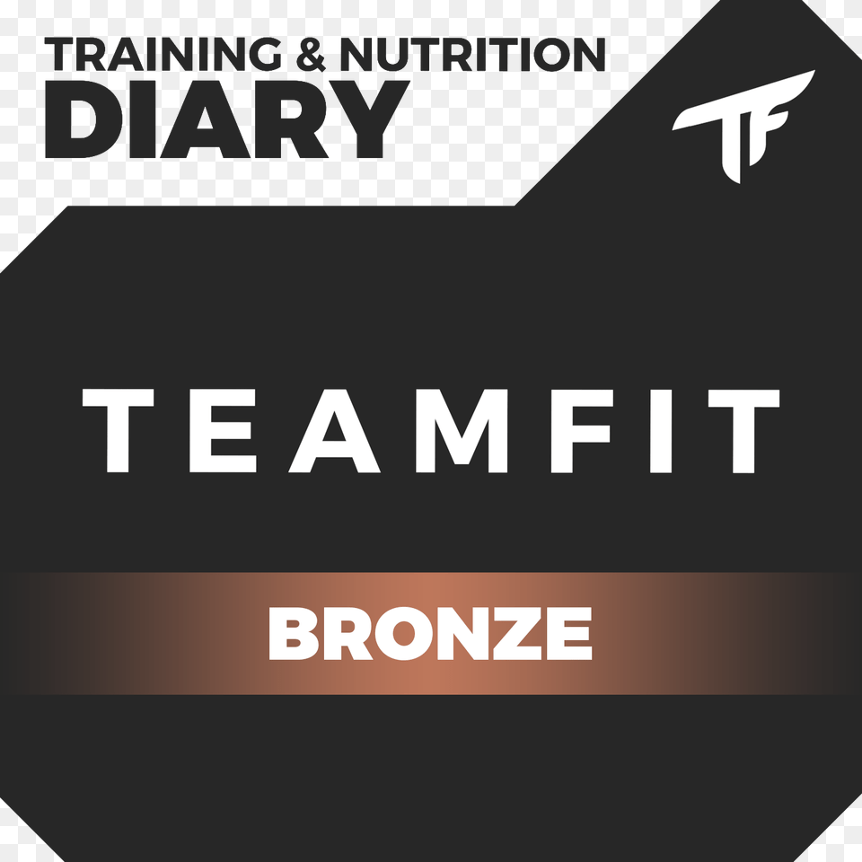 Teamfit Bronze Training Amp Nutrition Diary, Advertisement, Poster, Text, Scoreboard Free Png Download