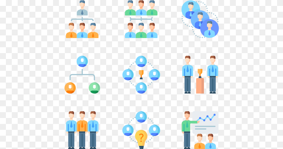 Teamwork, Network, Chess, Game, People Png Image