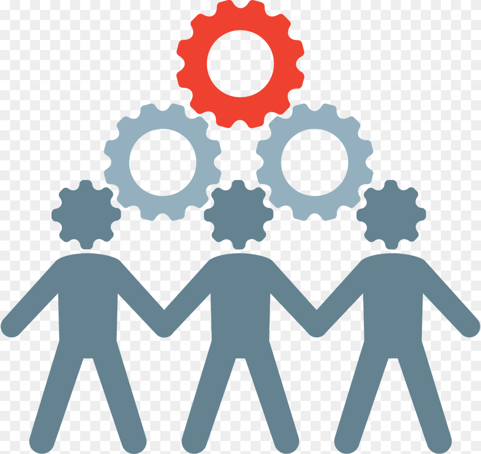 Teamwork Clipart, Machine, Gear, Person Png