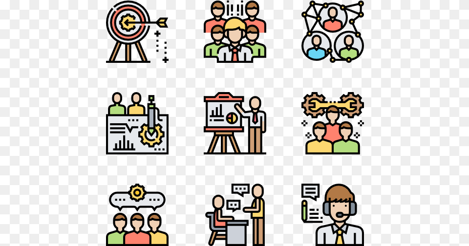 Teamwork Human Resources Color Icon, Adult, Male, Man, Person Png Image
