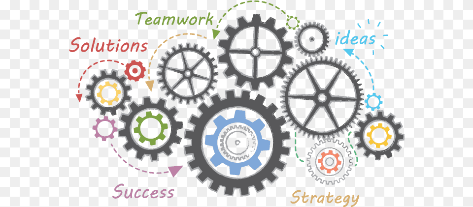 Teamwork No Background Team Work No Background, Machine, Wheel, Gear, Spoke Png