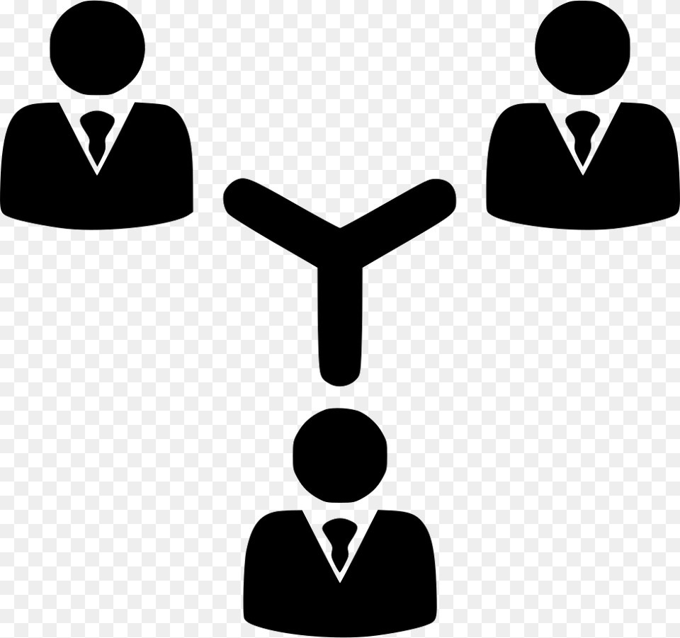Teamwork Organization Management Communication Connection Organization Work Icon, Stencil, Accessories, Formal Wear, Tie Png Image