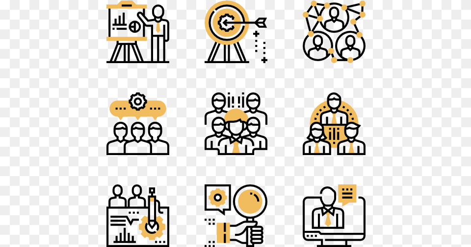 Teamwork Visual Icons Free Png Download