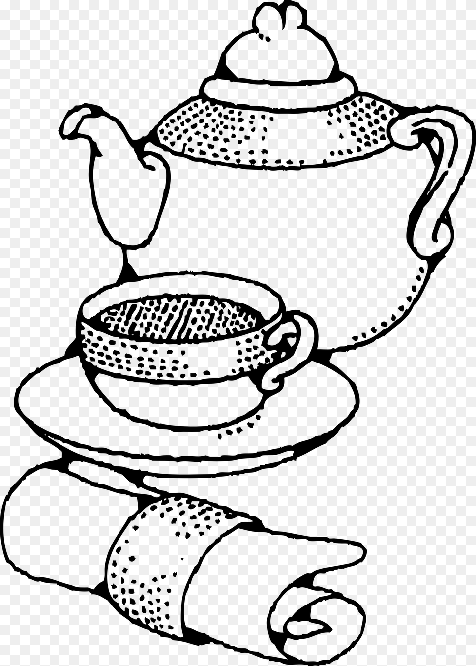Teapot And Cup Clip Arts Tea Cup Clip Art, Gray Free Transparent Png