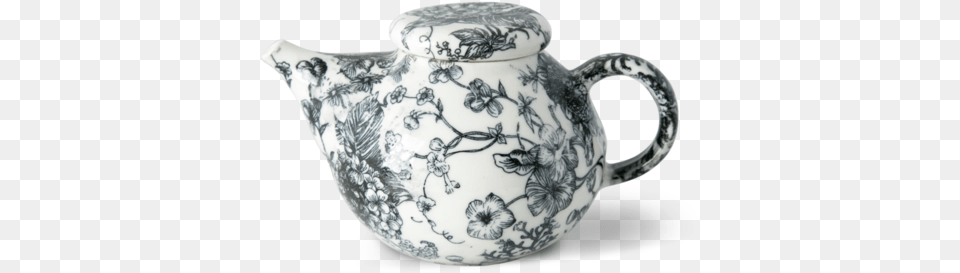 Teapot Black Rose Tattoo Teapot, Art, Cookware, Porcelain, Pot Free Png Download