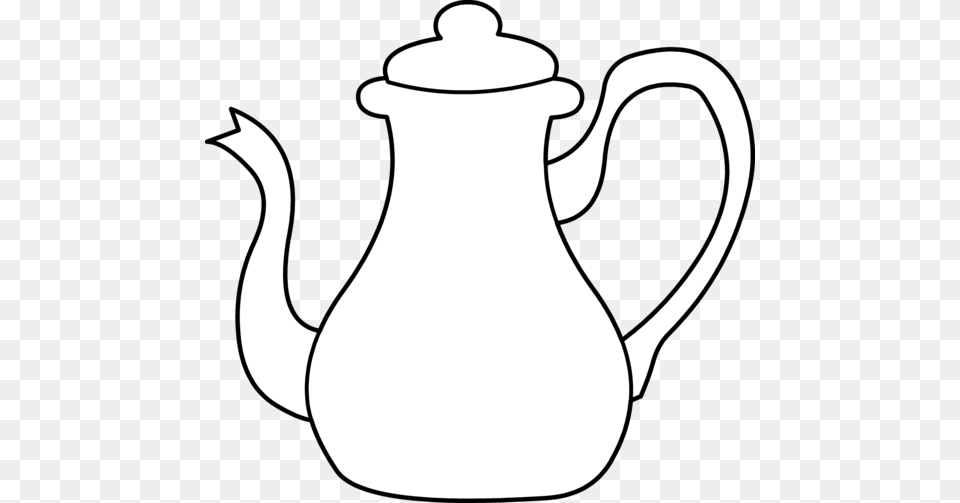 Teapot Clipart Black And White, Cookware, Pot, Pottery, Stencil Free Png Download