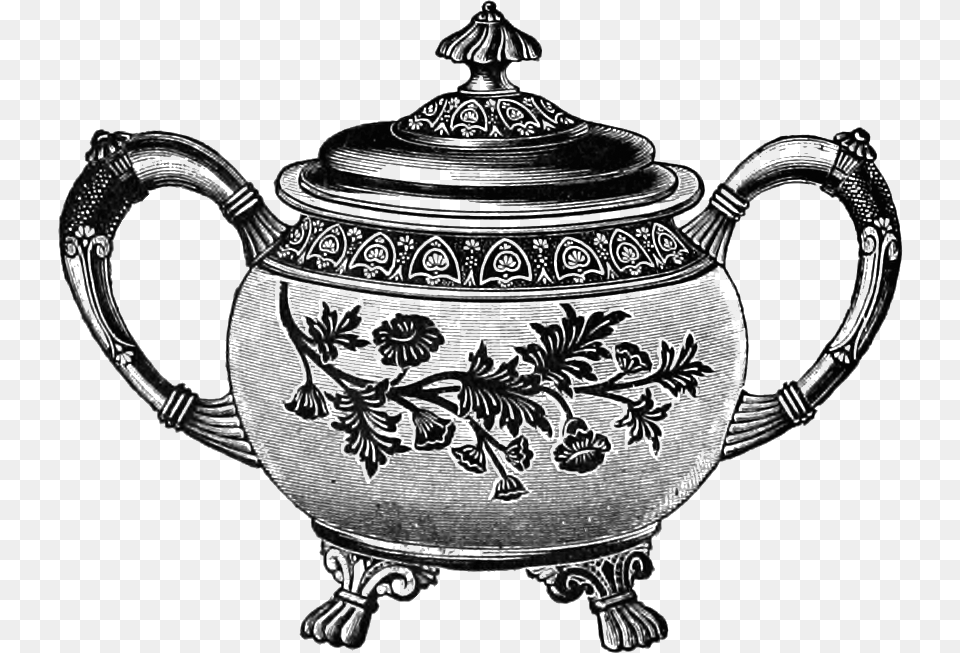 Teapot Clipart Vintage Teapot, Cross, Symbol, Silhouette Free Png Download