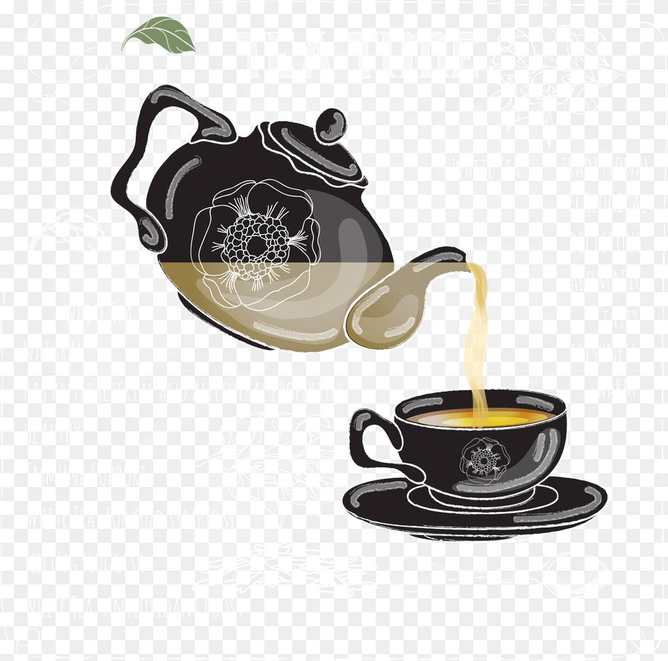 Teapot Coffee Cup Teapot Coffee Pic Cup, Advertisement Free Png Download