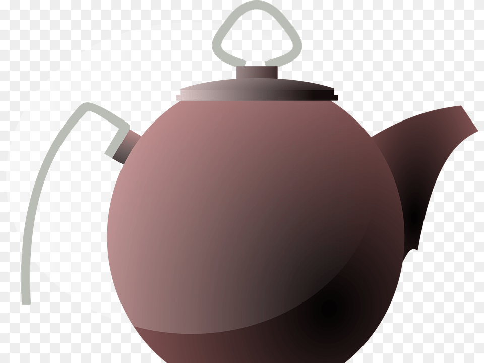 Teapot Hot Coffee Pot Tea Kettle Tea Kettle Cartoon, Cookware, Pottery Free Transparent Png