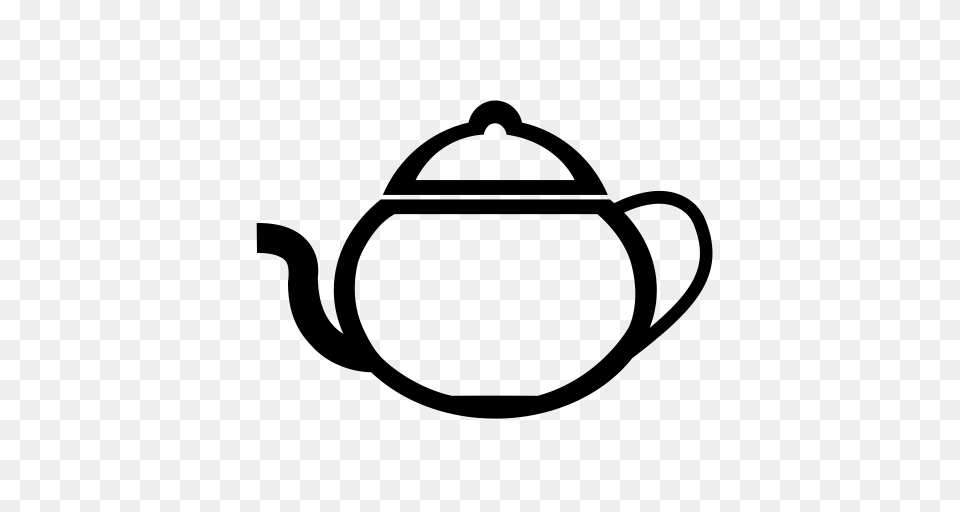 Teapot Japanese Teapot Kitchen Utensils Icon With And Vector, Gray Free Png Download