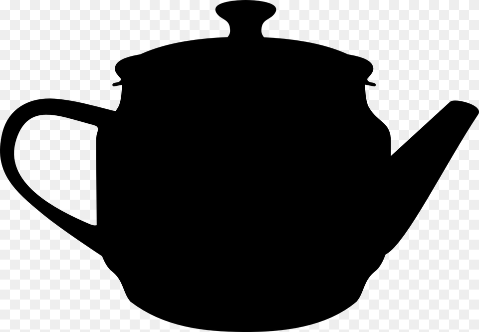 Teapot Silhouette Teapot Silhouette, Gray Free Transparent Png