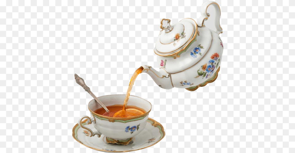 Teapot Teacup Tea Party Cup And Teapot, Pottery, Cookware, Pot, Art Png Image