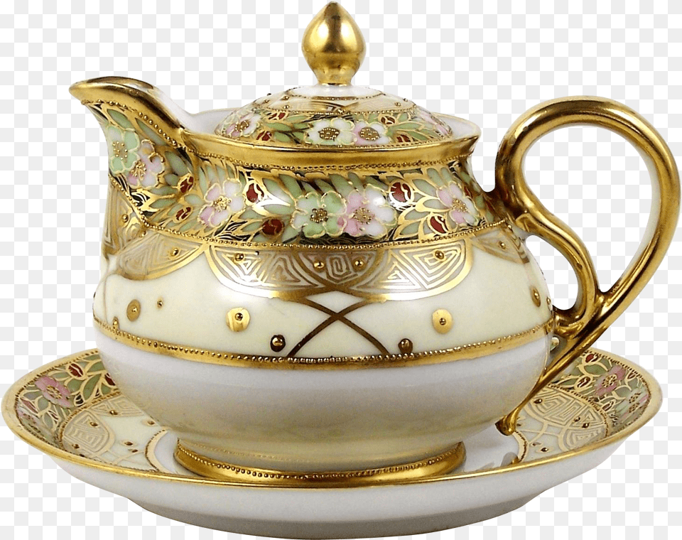 Teapot Transparent Image Brass, Art, Cookware, Porcelain, Pot Free Png Download