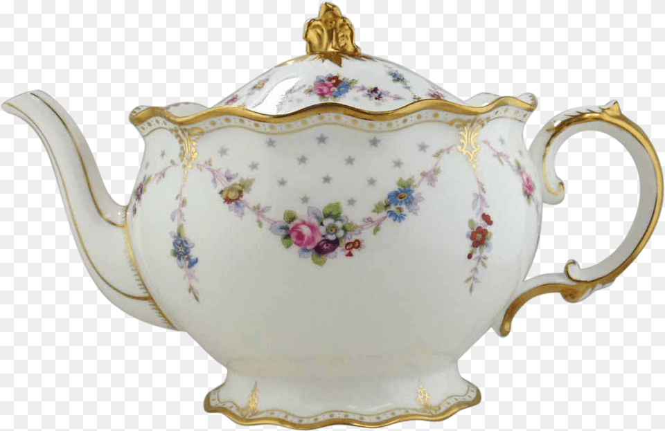 Teapot Vintage Image Royalty Library Teapot, Art, Cookware, Porcelain, Pot Free Png Download
