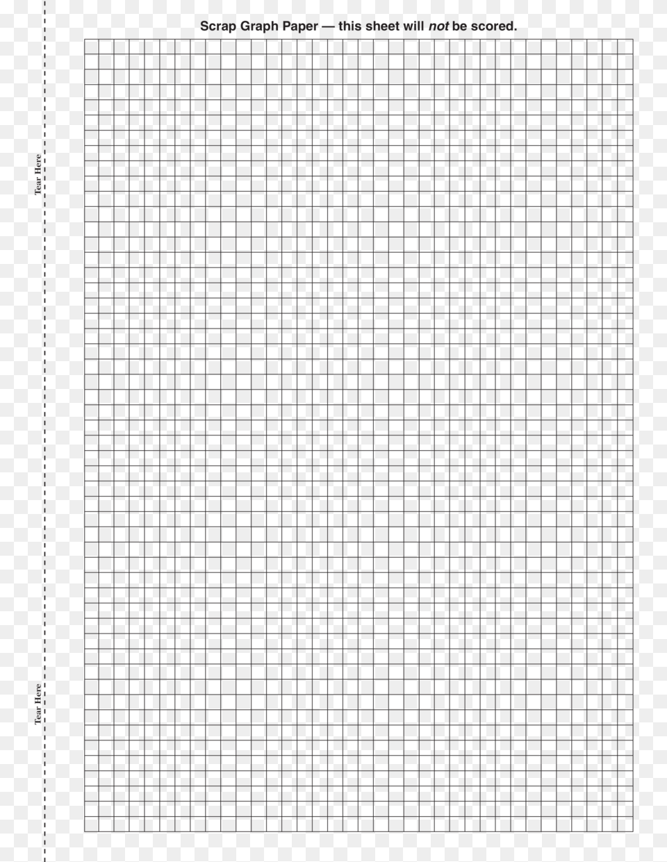 Tear Here Tear Here Scrap Graph Paper This Sheet Will Monochrome, Grille Free Png Download