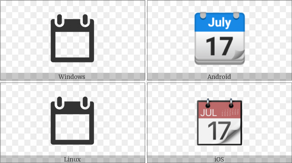 Tear Off Calendar On Various Operating Systems, Text Free Png