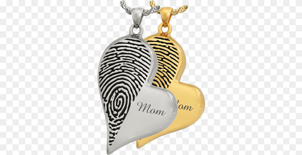 Teardrop Heart Halfprint Fingerprint Silver Cremation Jewelry Perfect Rectangle, Accessories, Pendant, Clothing, Swimwear Png