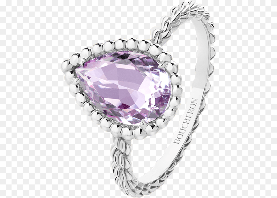 Teardrop Shaped Amethyst Ring, Accessories, Gemstone, Jewelry, Ornament Free Png