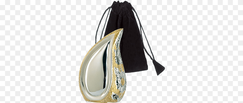 Teardrop Silvergold Keepsake Urn Teardrop Urns For Ashes Uk, Accessories, Bag, Handbag, Purse Free Png
