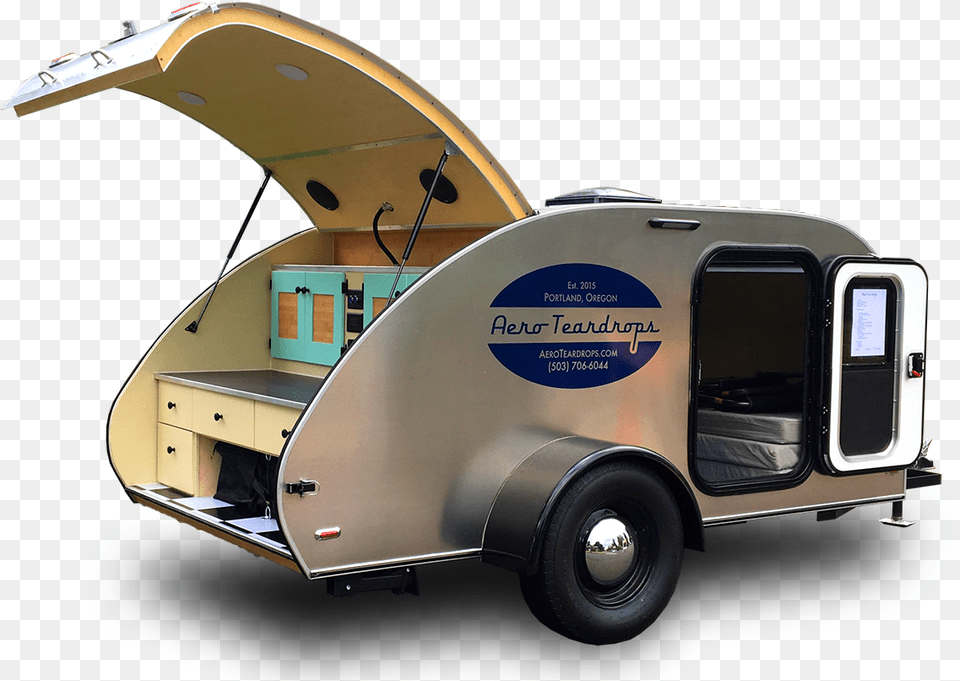 Teardrop Trailer, Caravan, Transportation, Van, Vehicle Free Png Download