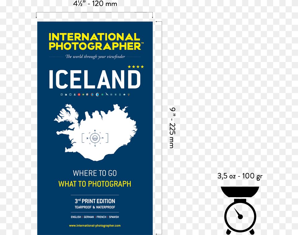 Tearproof And Waterproof Paper Iceland Map, Advertisement, Poster Free Png Download