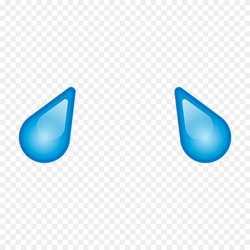 Tears Emojis Blue Remixit Sticker Blueemojis Blueaesthe, Lighting, Accessories, Droplet, Earring Free Png