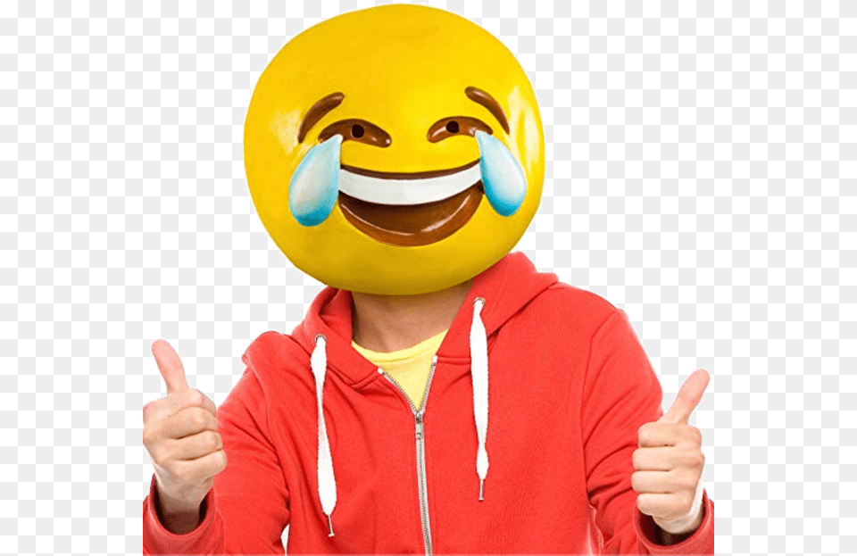 Tears Of Joy Emoji Mask, Body Part, Finger, Hand, Person Free Png Download