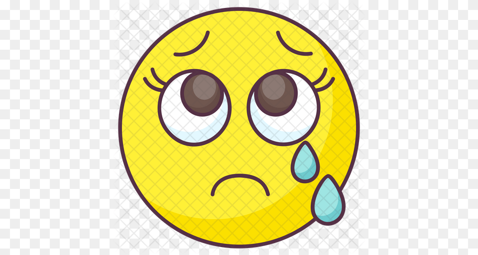Teary Eyes Emoji Icon Smiley, Pattern, Art, Hockey, Ice Hockey Png
